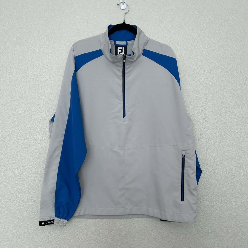 FootJoy DryJoy Pullover Mens XL Colorblock Quarter Zip Golf Jacket